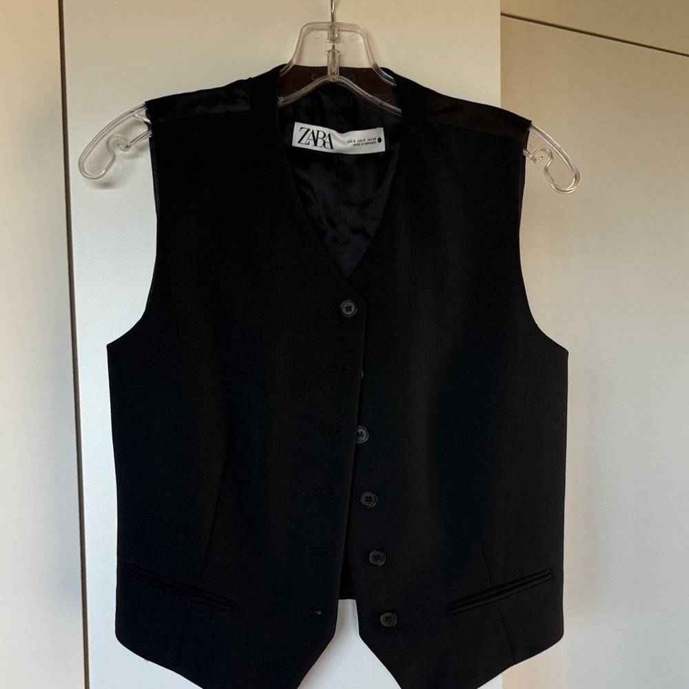 Zara Classic Black Vest